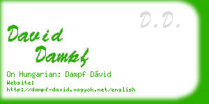 david dampf business card